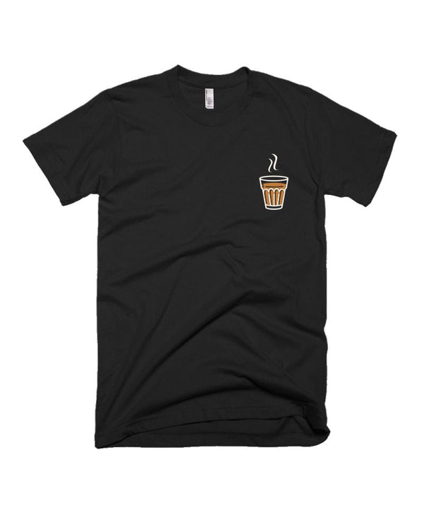 Chai - Pocket Print - Black - Unisex Adults T-Shirt